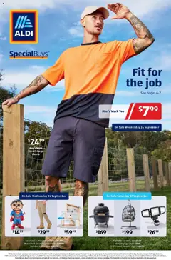 Preview of catalogue Aldi Specials Catalogue from shop Aldi valid 24/09/2025