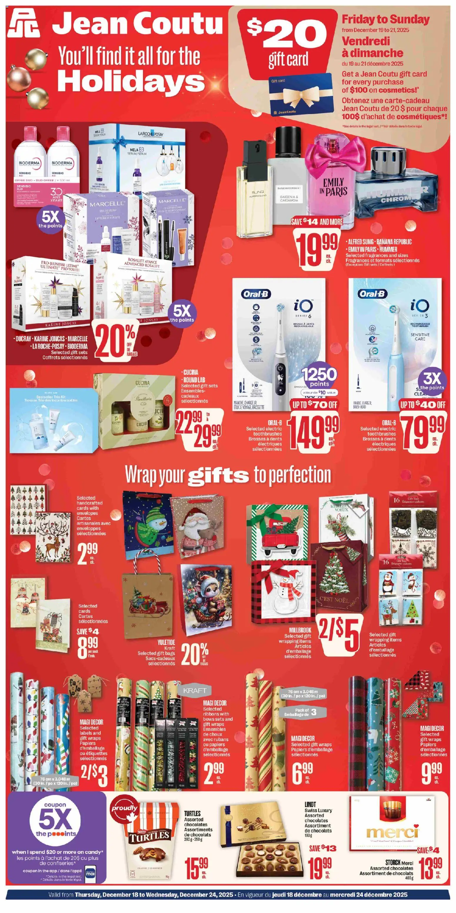 Preview of leaflet Holidays Booklet from shop Jean Coutu is valid from Dec 18, 2025