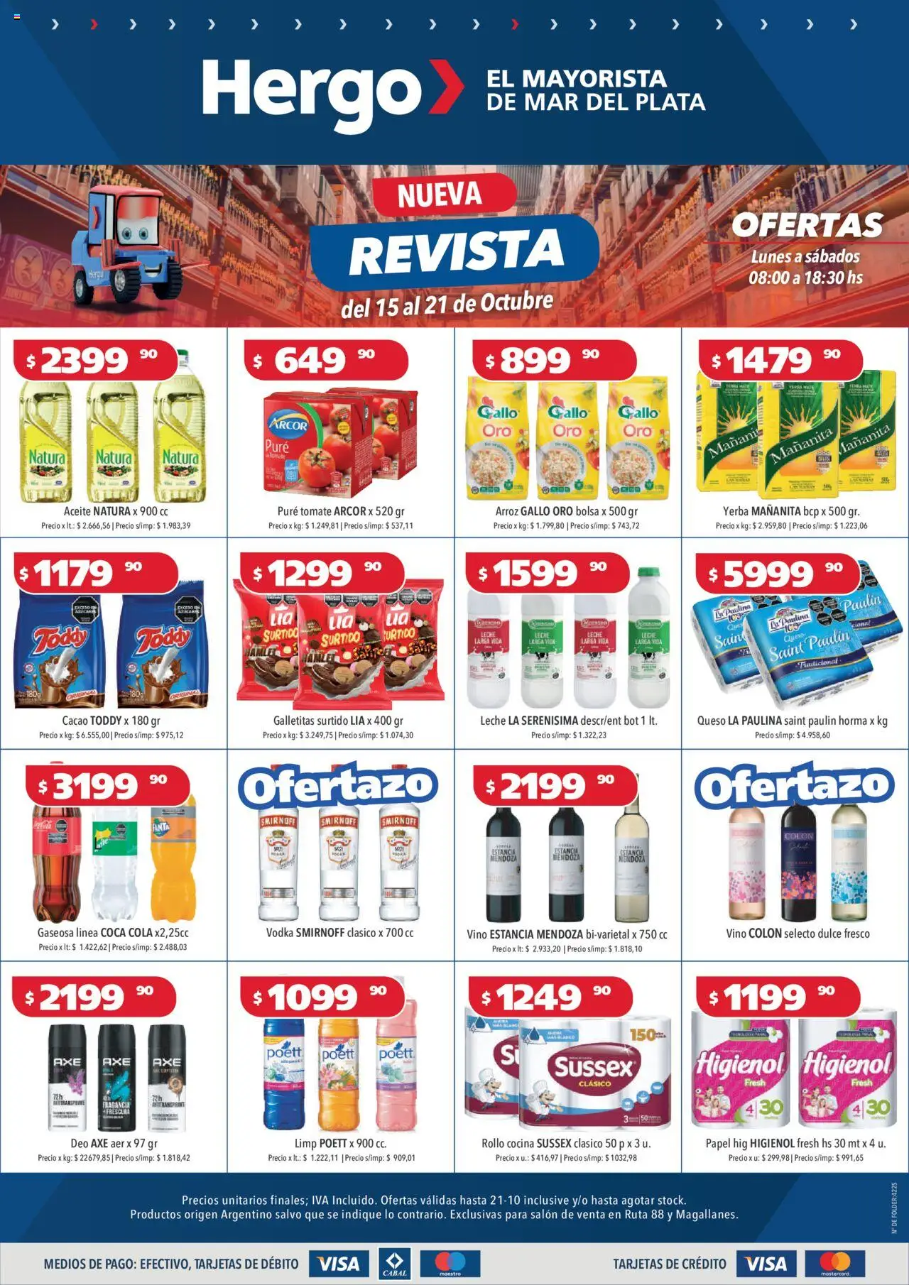 Hergo Catálogo del 15/10/2025 Online - Cocina, Yerba, Tomate, Arroz, Aceite, Revista, Fragancia, Puré