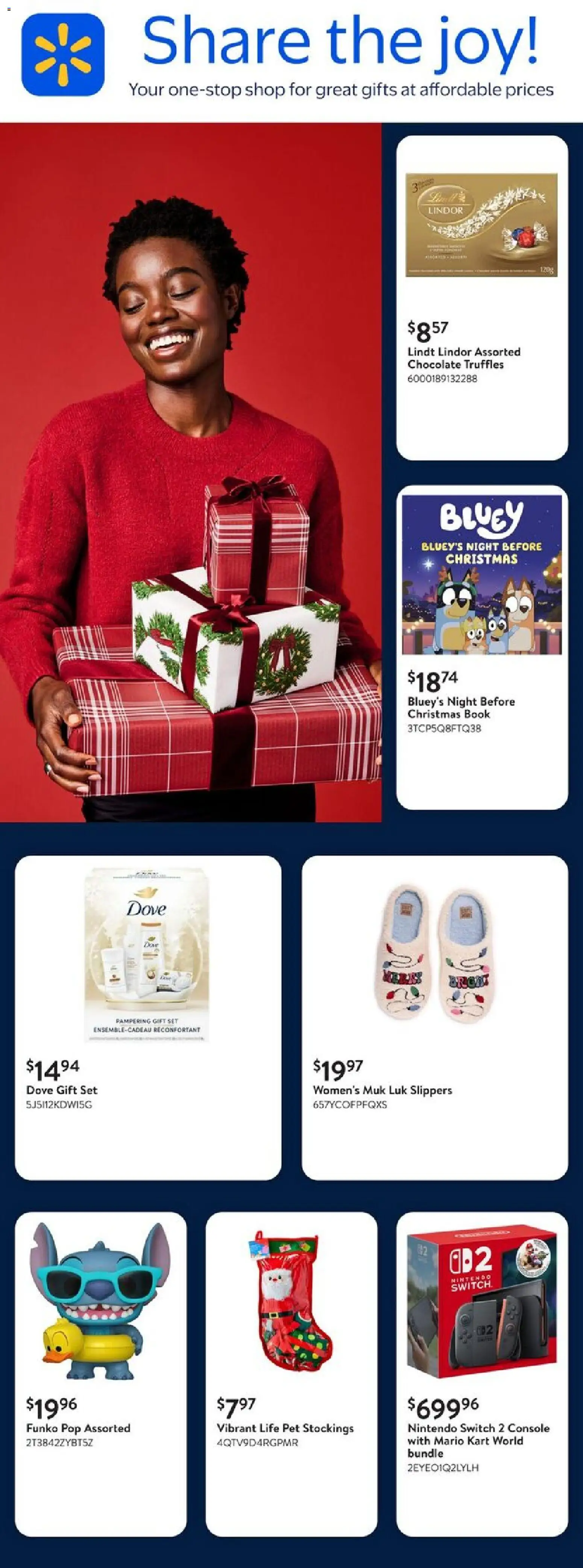 Preview of leaflet Share the joy! from shop Walmart is valid from Dec 04, 2025