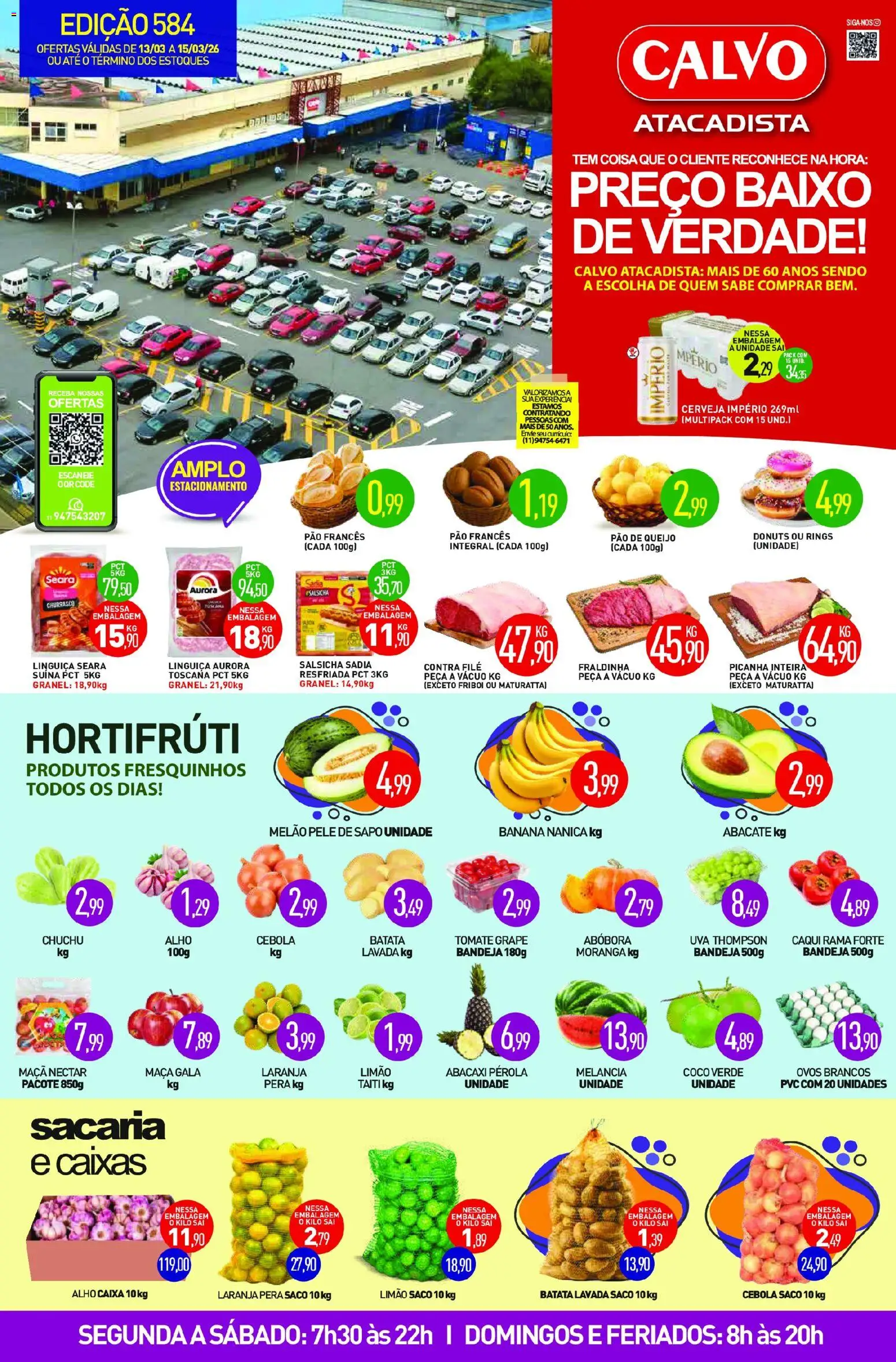 Pré-Visualização do folheto "Calvo Atacadista - Ofertas da semana" da loja Calvo Atacadista válido a partir de 13/03/2026