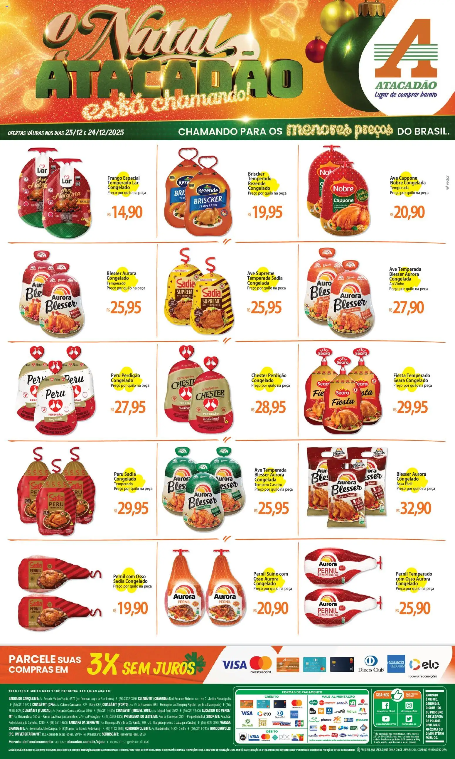 Pré-Visualização do folheto "Ofertas - MT" da loja Atacadão válido a partir de 23/12/2025