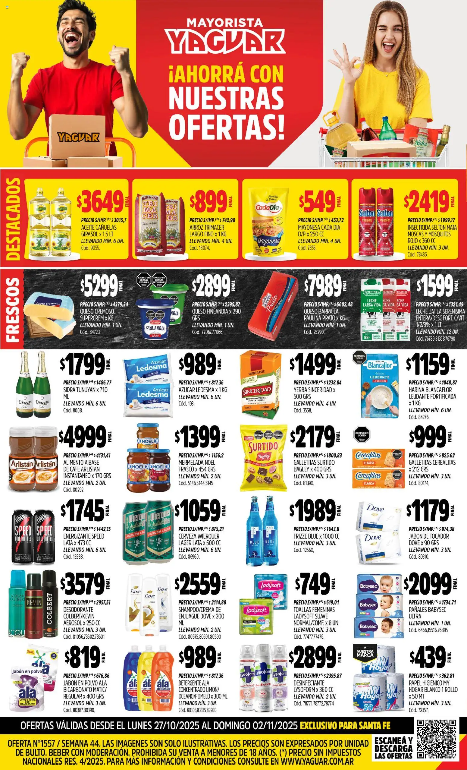 Yaguar Santa Fe del 27/10/2025 Online