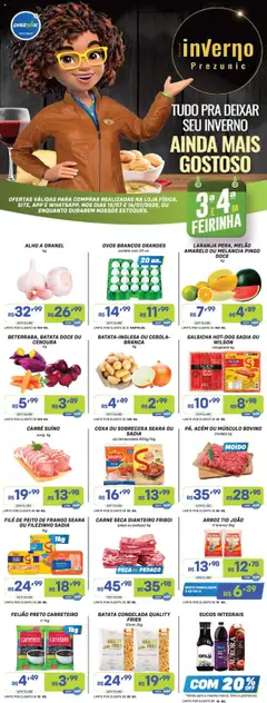 Pré-Visualização do folheto "Encarte" da loja Prezunic válido a partir de 15/07/2025