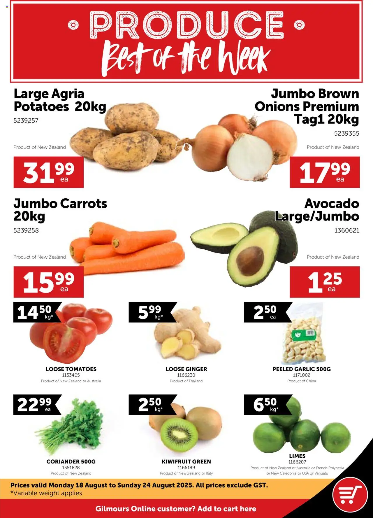 Catalogue Gilmours catalogue valid from 18 Aug 2025 - page 1