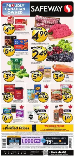 Un aperçu du dépliant Weekly flyer / circulaire du magasin Safeway est valide à partir 4 sept. 2025