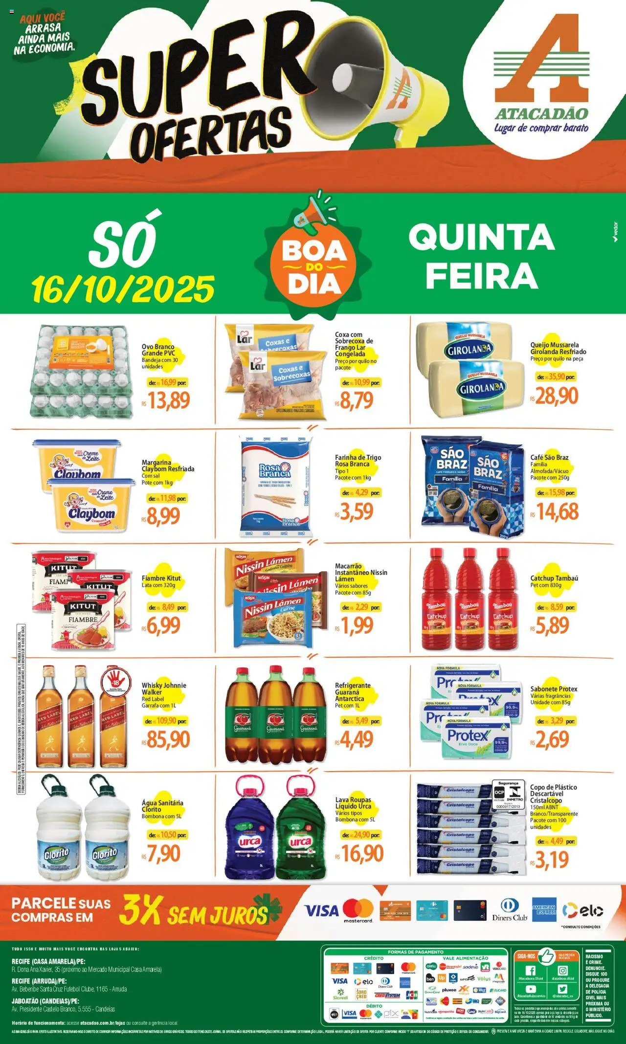 Atacadão folheto "Ofertas - PE" válido a partir de 16/10/2025 - número de página 1