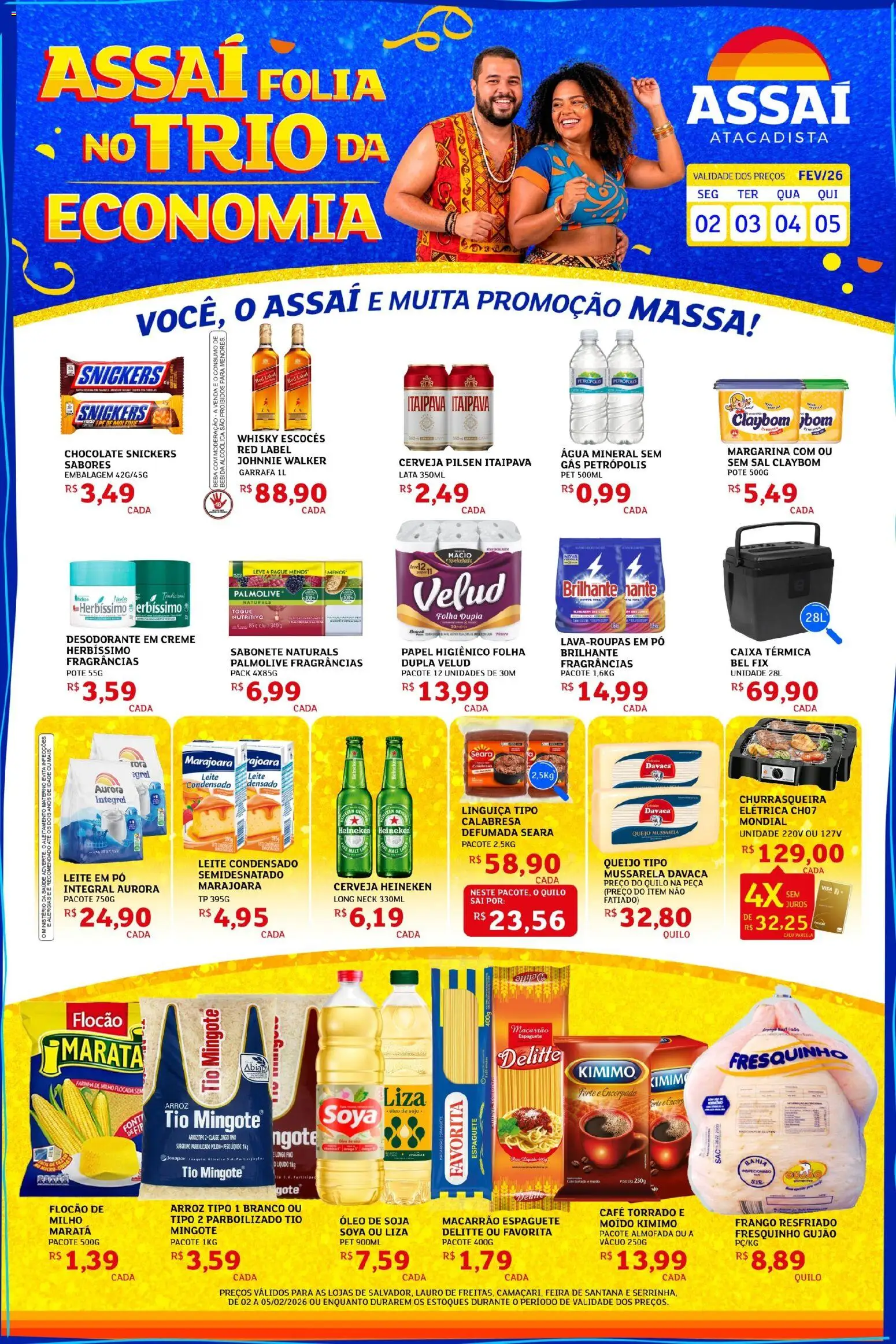 Pré-Visualização do folheto "Encarte - BA" da loja Assaí Atacadista válido a partir de 02/02/2026