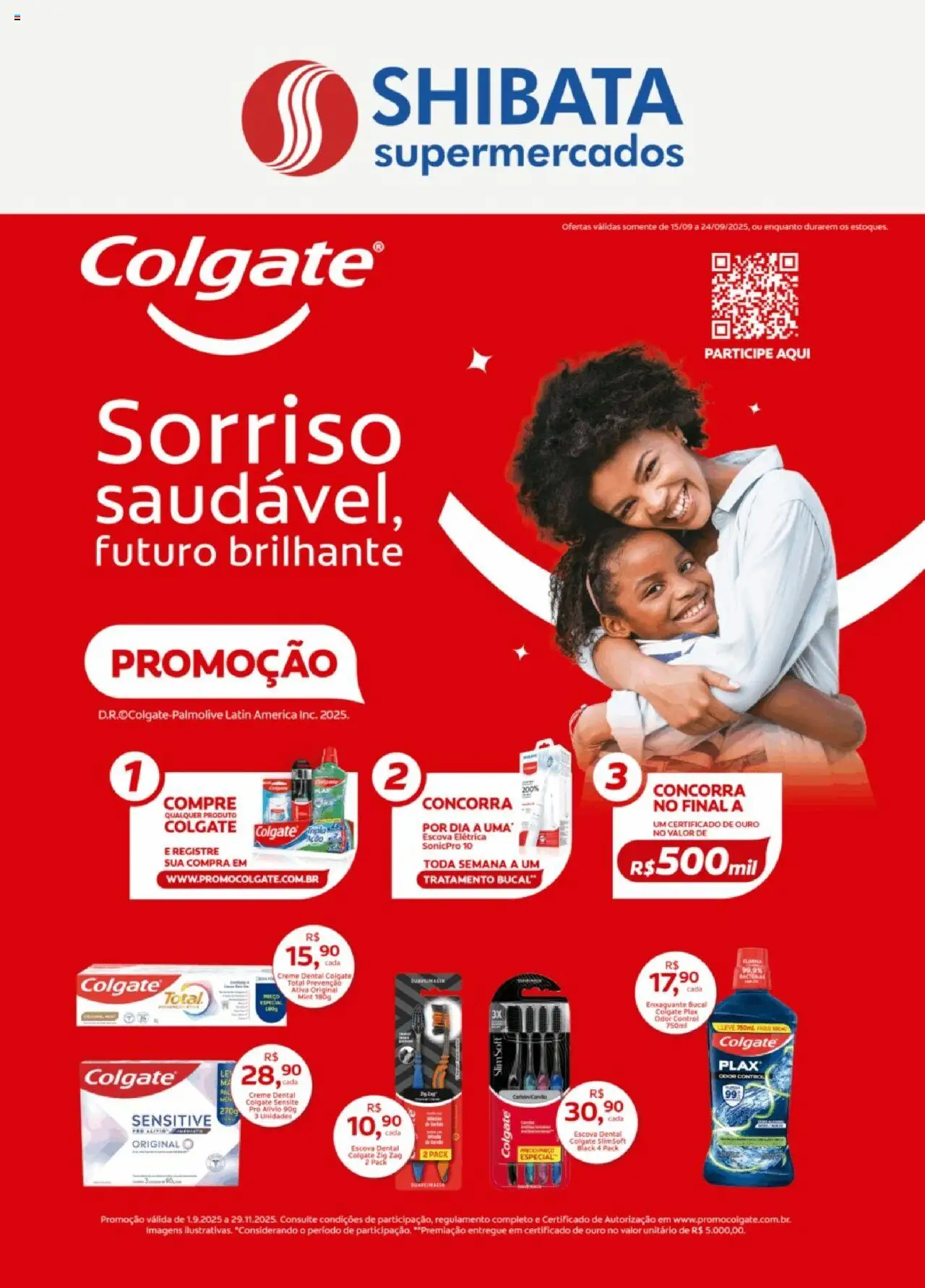 Shibata folheto "Ofertas Colgate" válido a partir de 15/09/2025 - número de página 1
