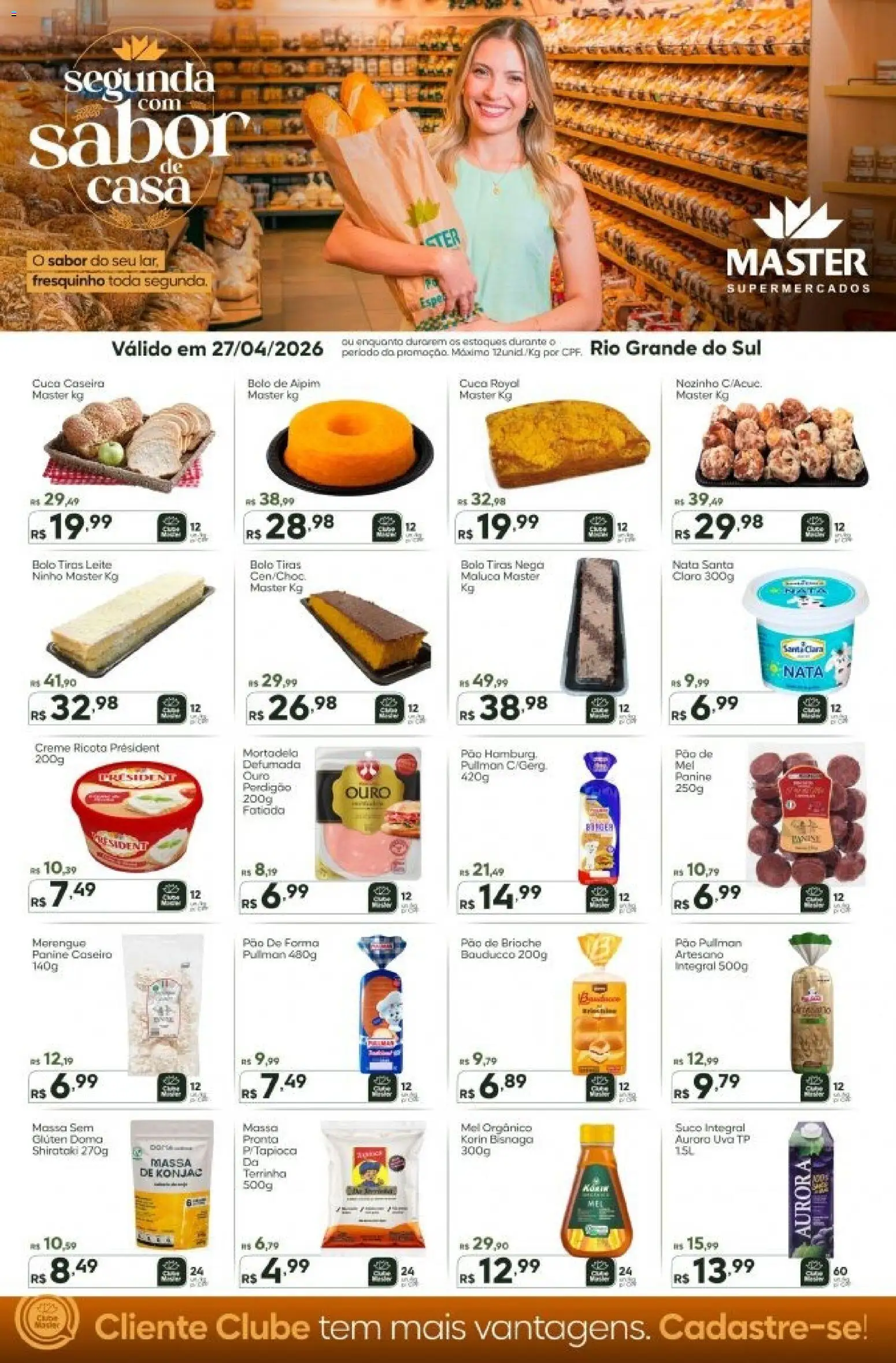 Pré-Visualização do folheto "Master ofertas do Dia" da loja Master válido a partir de 27/04/2026