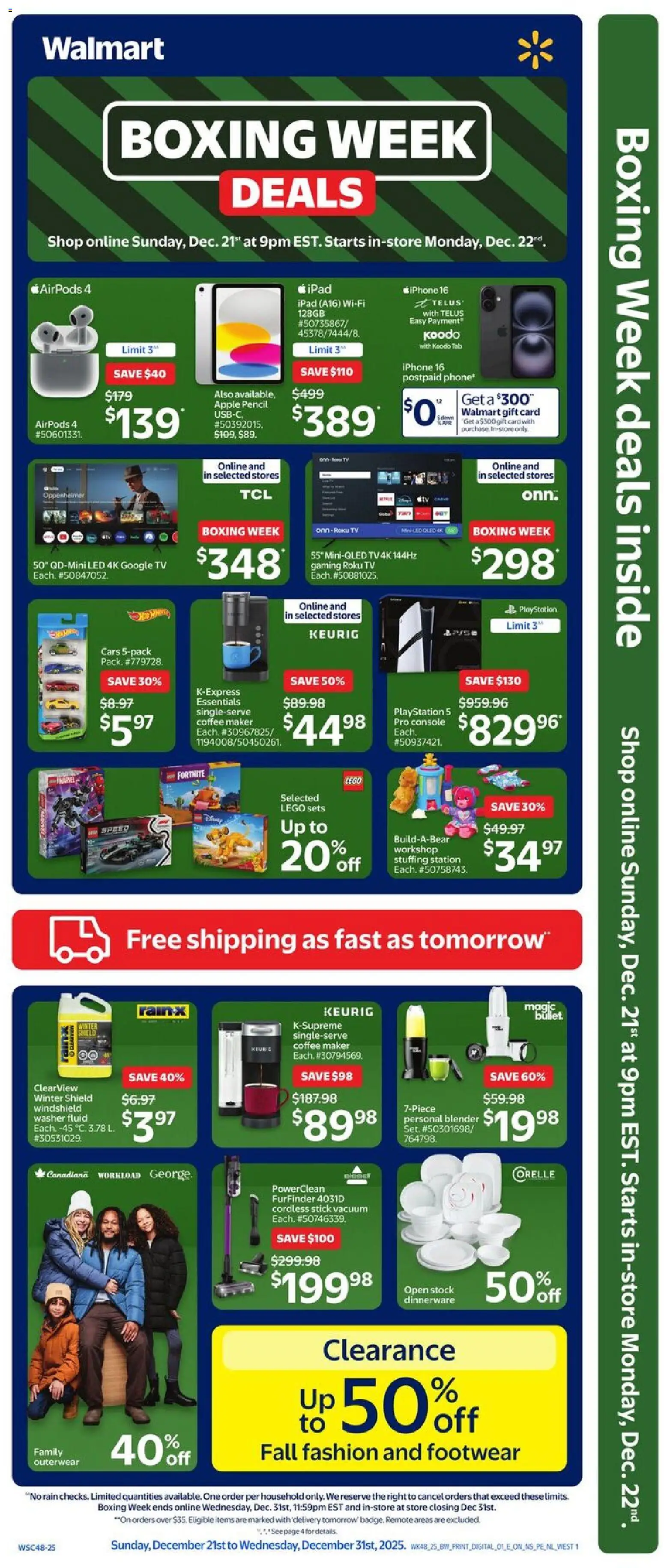 Preview of leaflet Boxing week deals from shop Walmart is valid from Dec 21, 2025