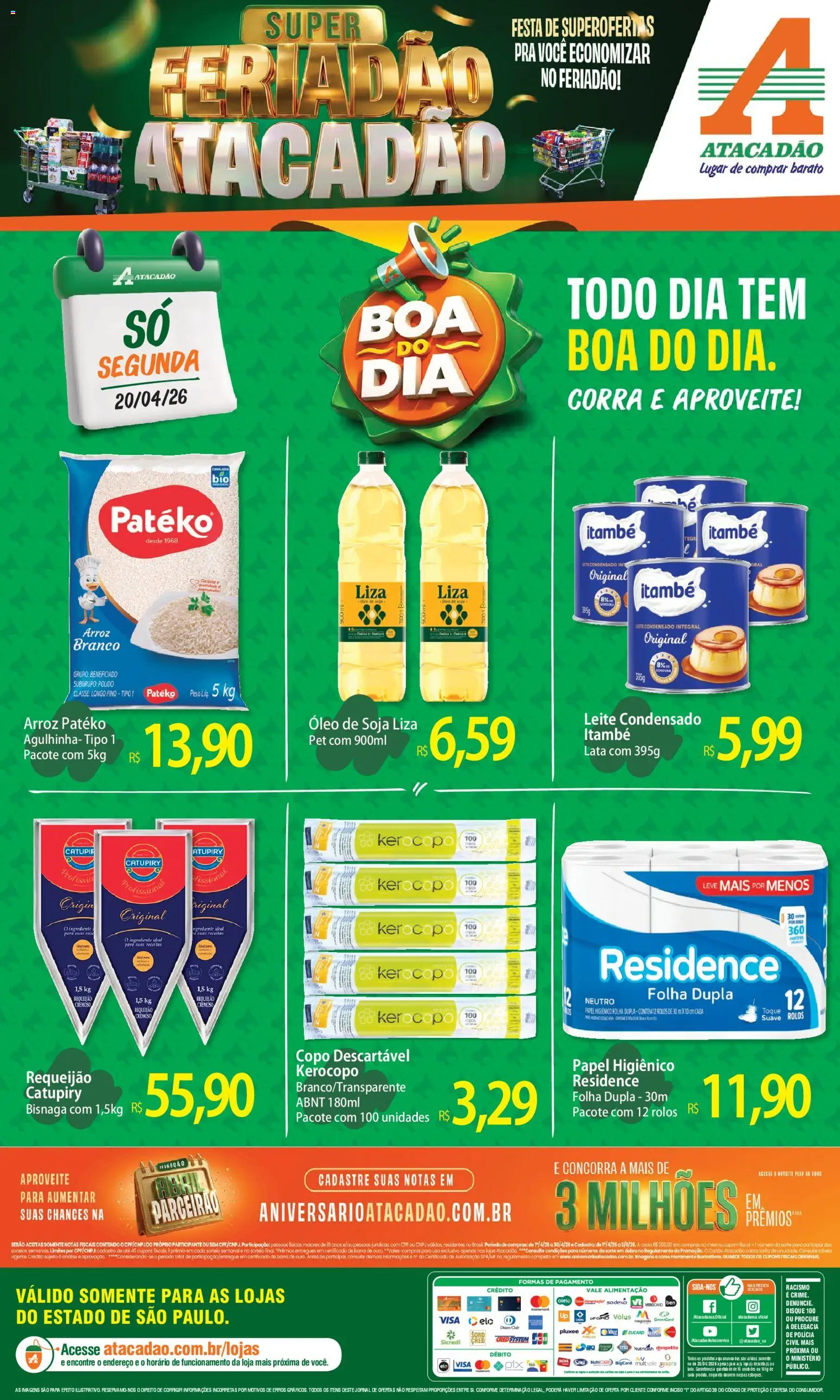 Pré-Visualização do folheto "Atacadão ofertas - SP" da loja Atacadão válido a partir de 20/04/2026