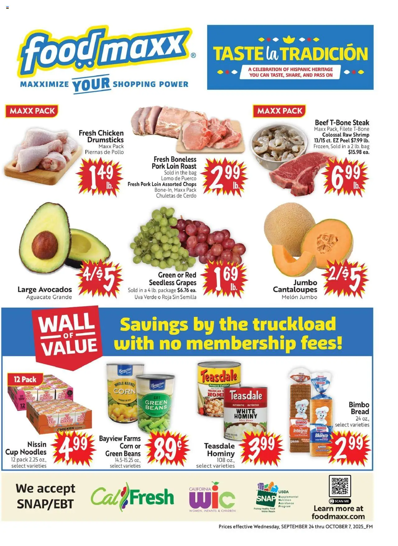 FoodMaxx Weekly Ad - NV from 09/24/2025 - Flyer - Page number 1