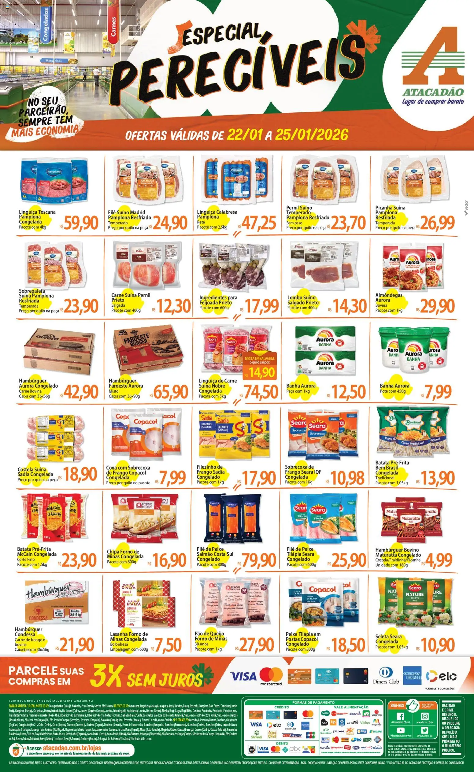 Pré-Visualização do folheto "Ofertas - SP" da loja Atacadão válido a partir de 22/01/2026
