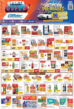 Pré-Visualização do folheto "Ofertas Dupla" da loja Supermercados Condor válido a partir de 01/08/2025