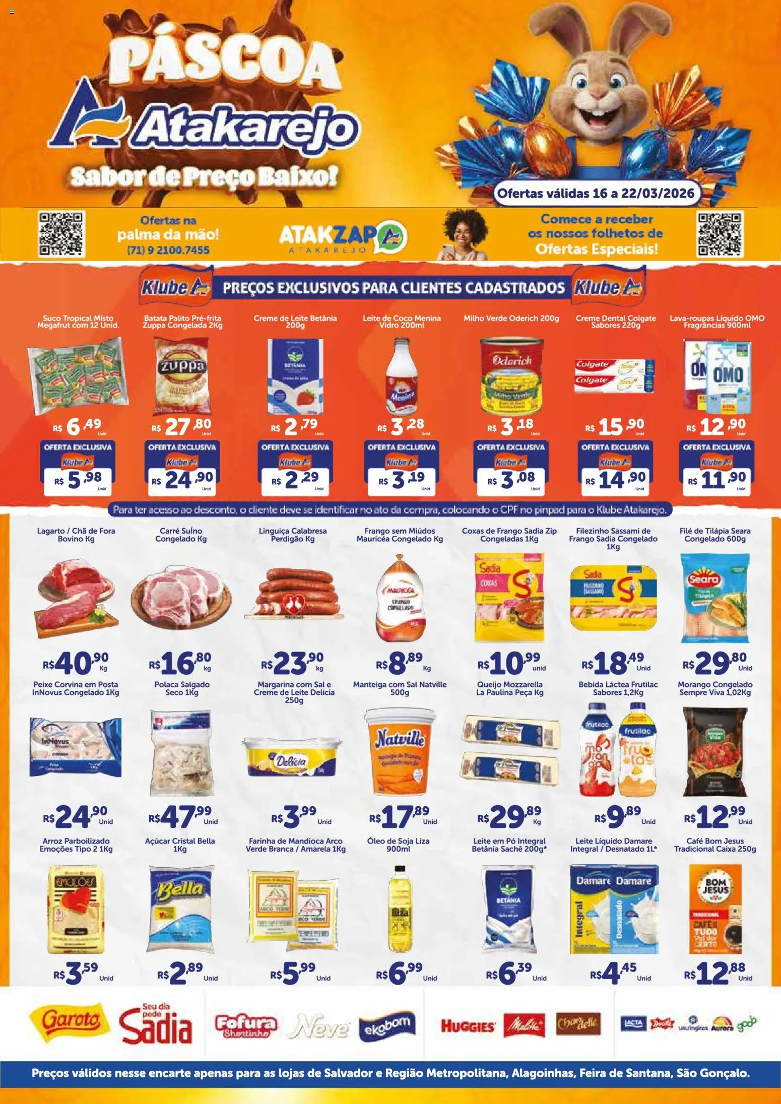 Pré-Visualização do folheto "Atakarejo ofertas" da loja Atakarejo válido a partir de 16/03/2026