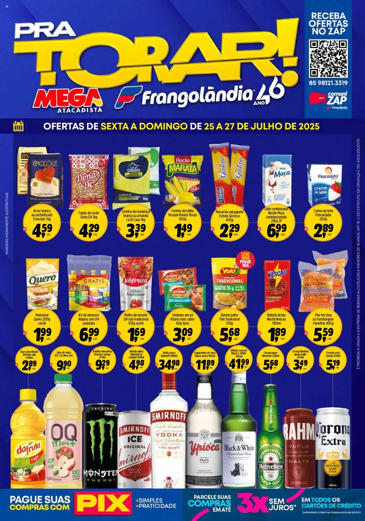 Frangolândia folheto "Ofertas da semana" válido a partir de 25/07/2025 - número de página 1