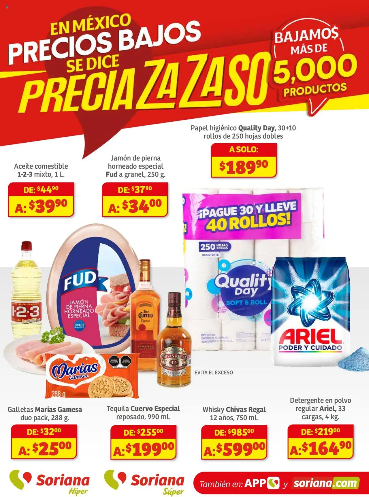 Preciazazaso Híper: Edo Mex, Gro, Hgo, Mor, Pue, Qto, Tlax, Ver Soriana y sus promociones válidas desde el 18/09/2025 - Número de página 1