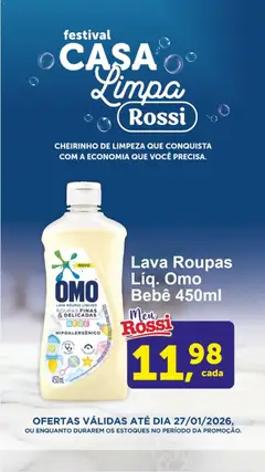 Pré-Visualização do folheto "Ofertas Casa Limpa" da loja Rossi Supermercados válido a partir de 22/01/2026