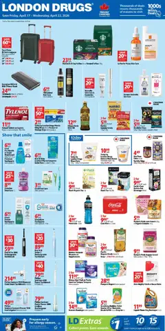 Un aperçu du dépliant London Drugs weekly flyer / circulaire du magasin London Drugs est valide à partir 17 avr. 2026