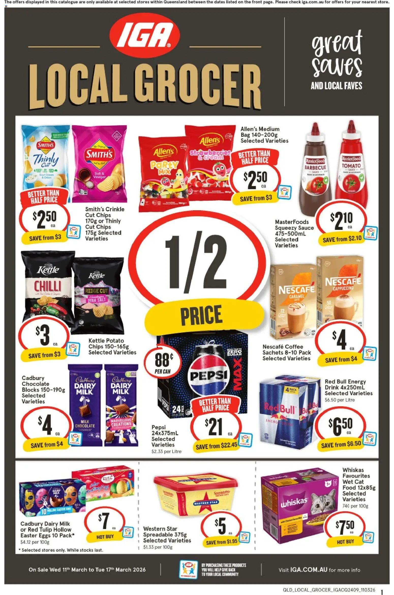 Preview of catalogue IGA Local Grocer QLD from shop IGA valid 11/03/2026