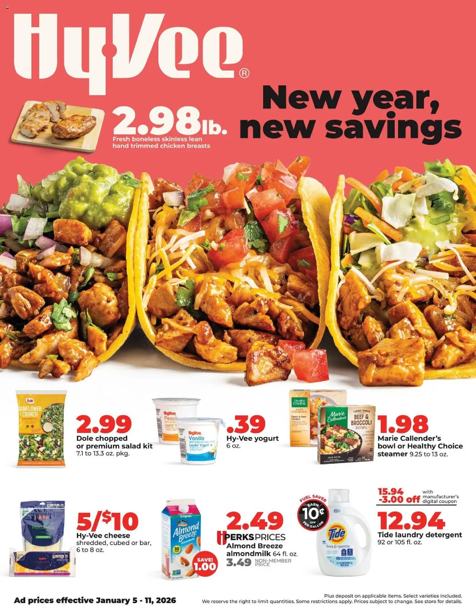 Ad Preview of HyVee Weekly Ad from 01/05/2026