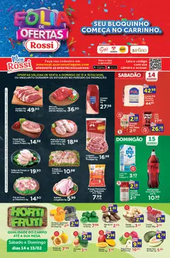 Pré-Visualização do folheto "Rossi Supermercados ofertas Fim de semana" da loja Rossi Supermercados válido a partir de 13/03/2026