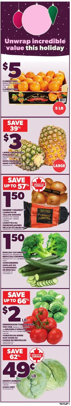 Preview of leaflet Weekly flyer / circulaire from shop Independent Grocer is valid from Dec 18, 2025