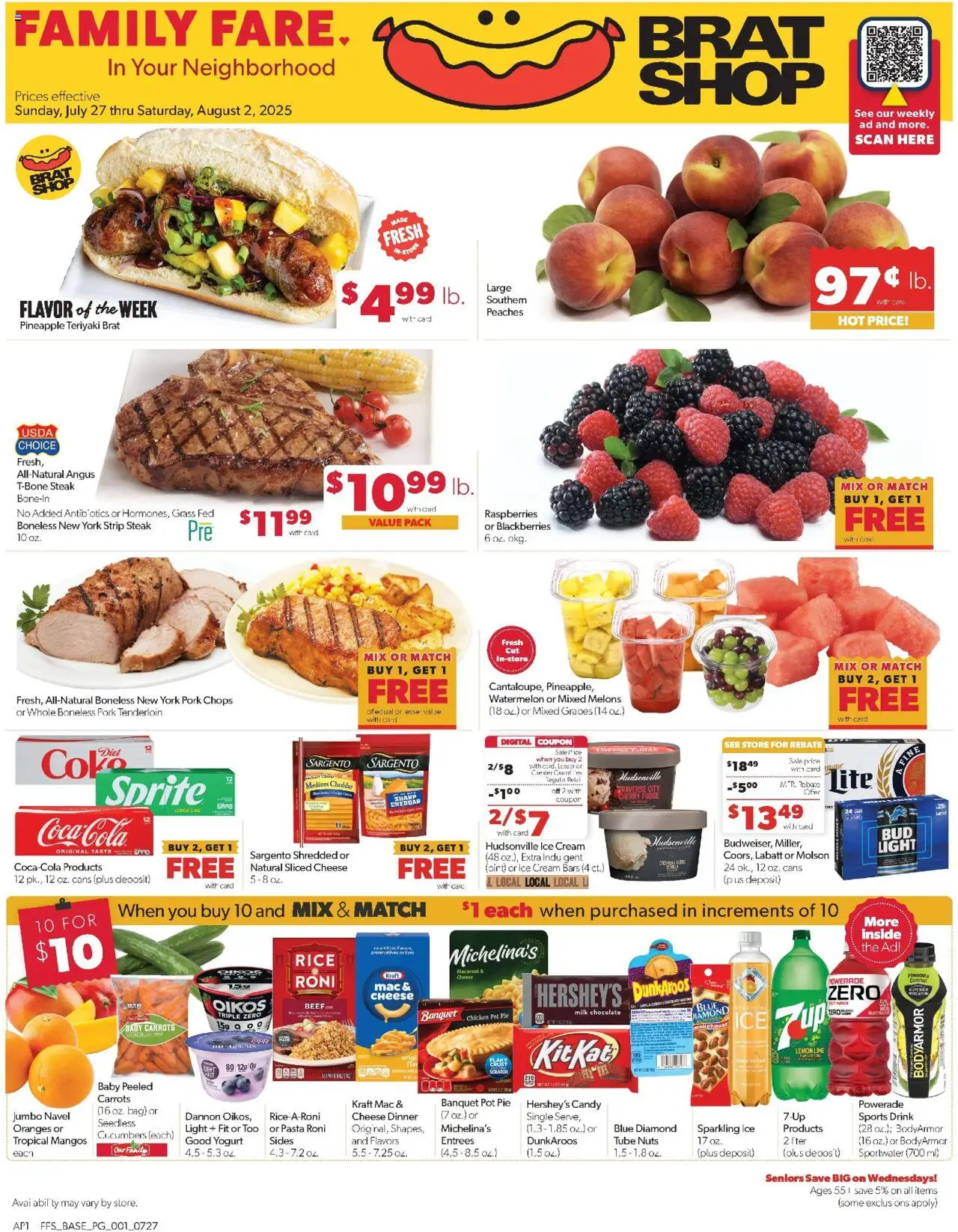 Family Fare Weekly Ad - MI from 07/25/2025 - Flyer - Page number 1