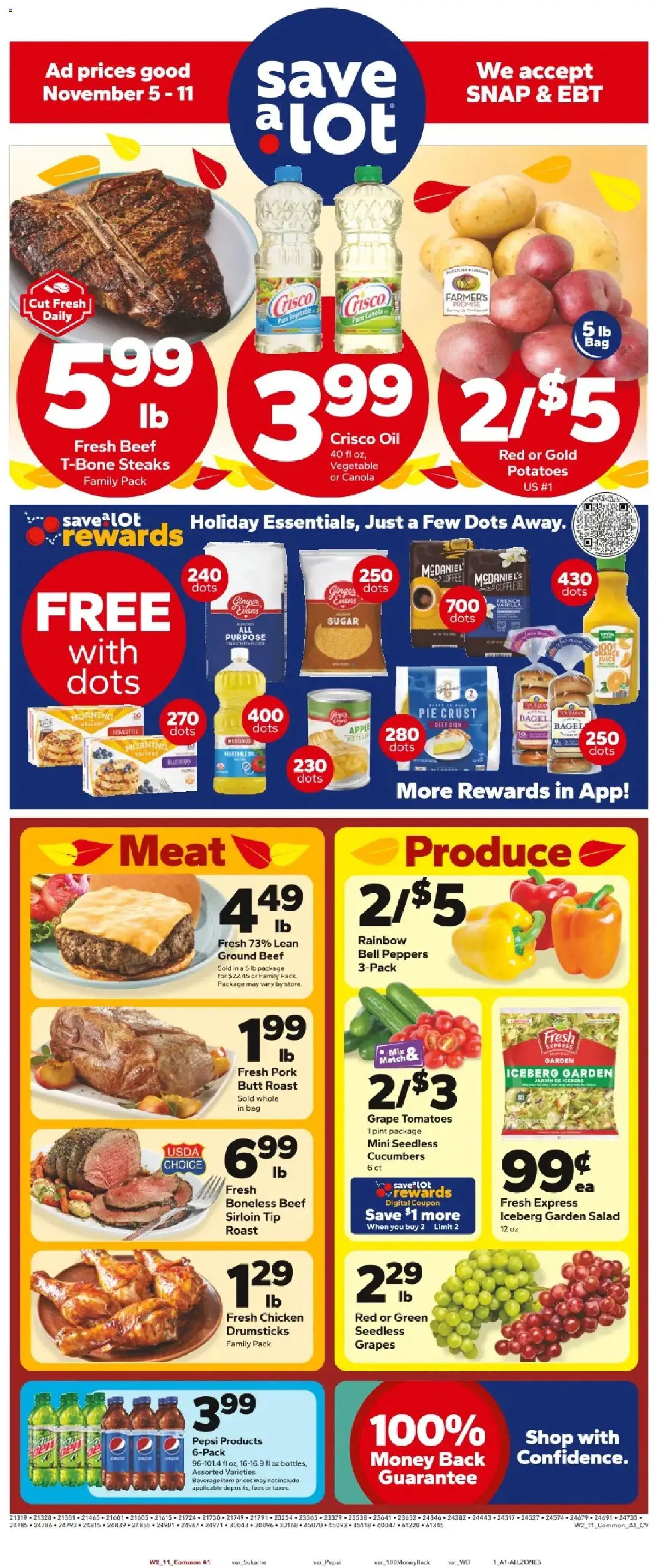 Ad Preview of Save a Lot Weekly Ad from 11/05/2025