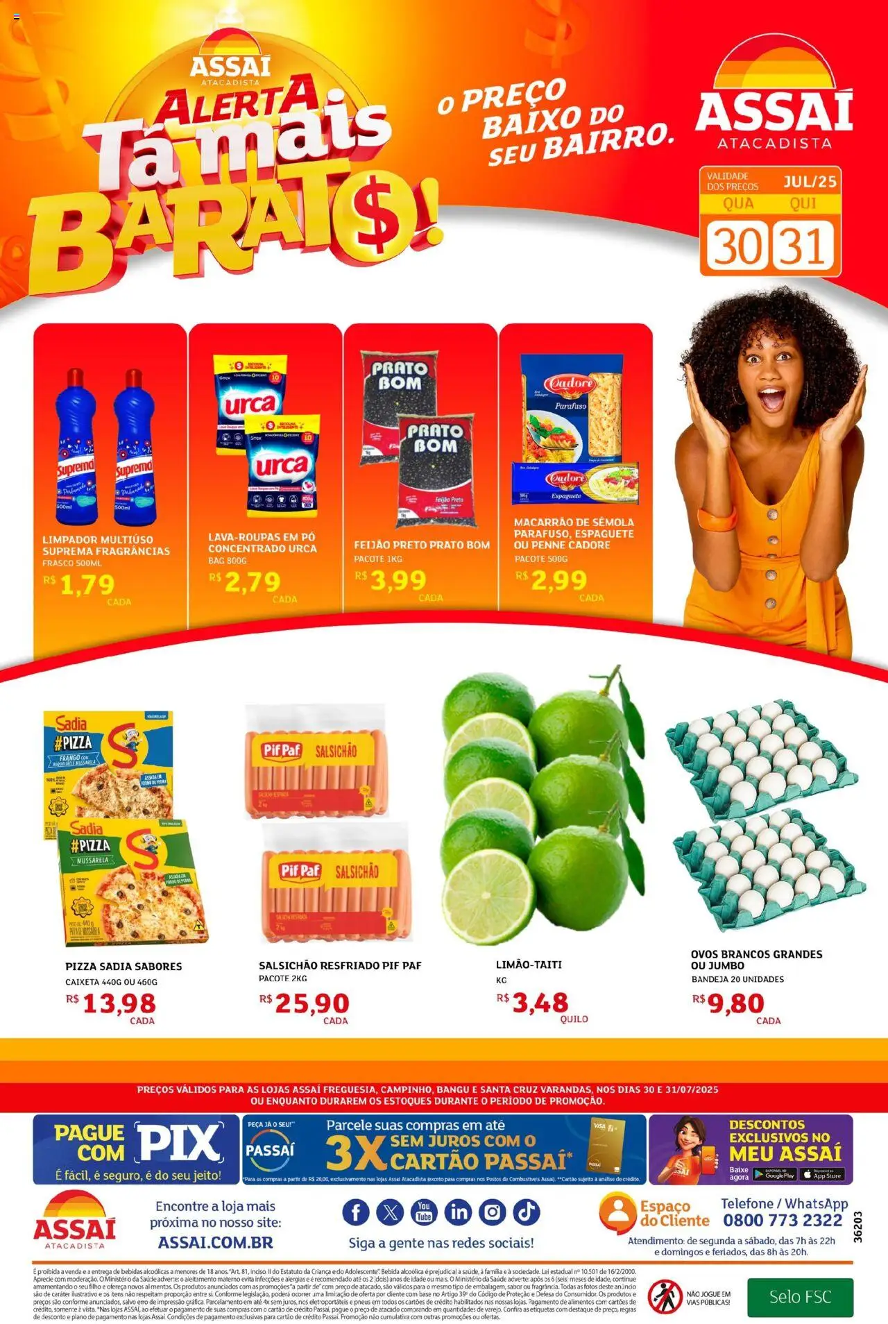 Assaí Atacadista folheto "Encarte - RJ" válido a partir de 30/07/2025 - número de página 1