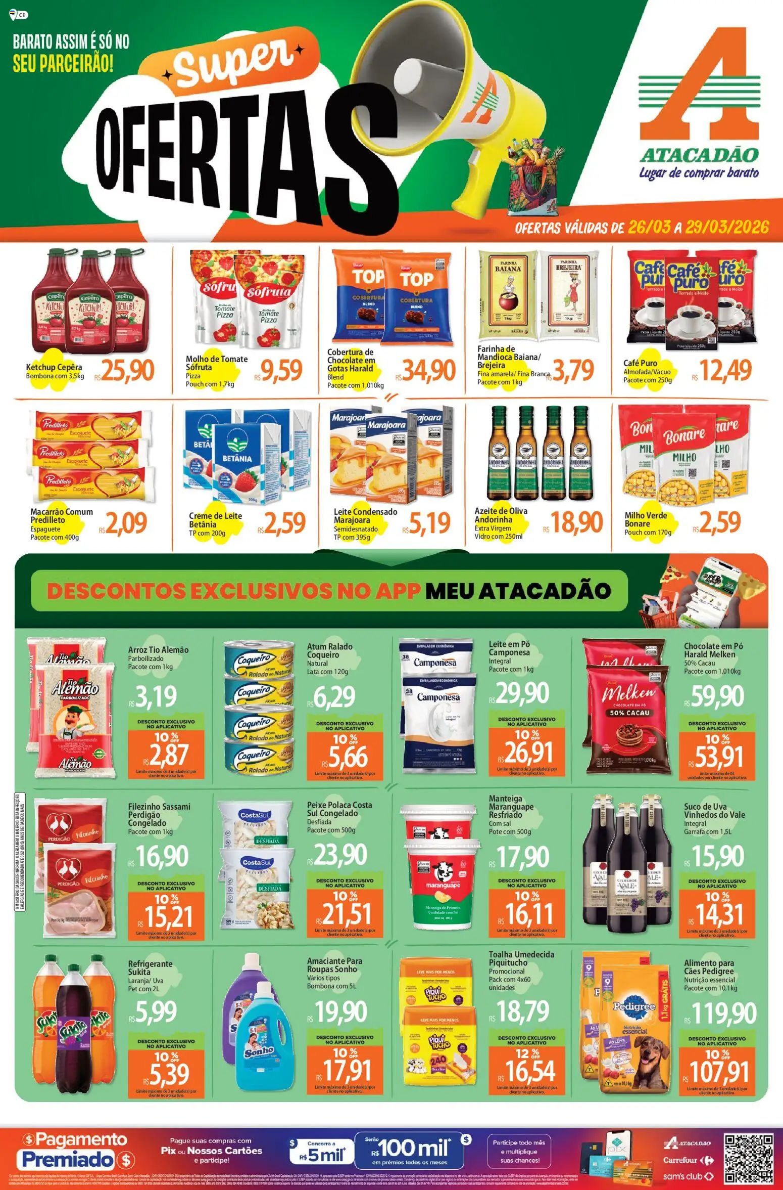 Pré-Visualização do folheto "Atacadão ofertas - CE" da loja Atacadão válido a partir de 26/03/2026