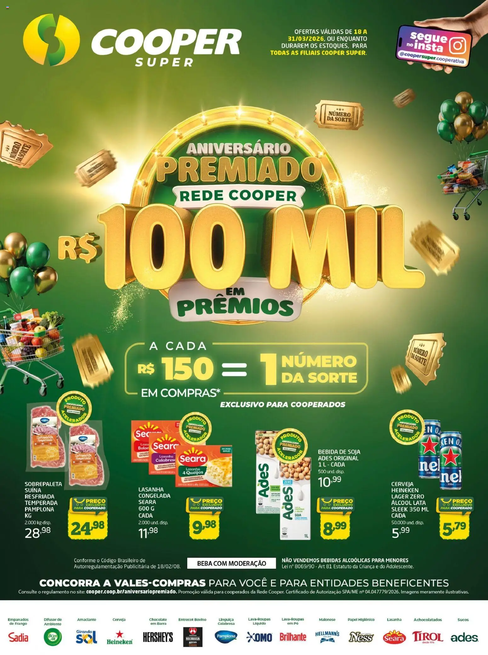 Pré-Visualização do folheto "Cooper ofertas Quinzenal" da loja Cooper válido a partir de 18/03/2026