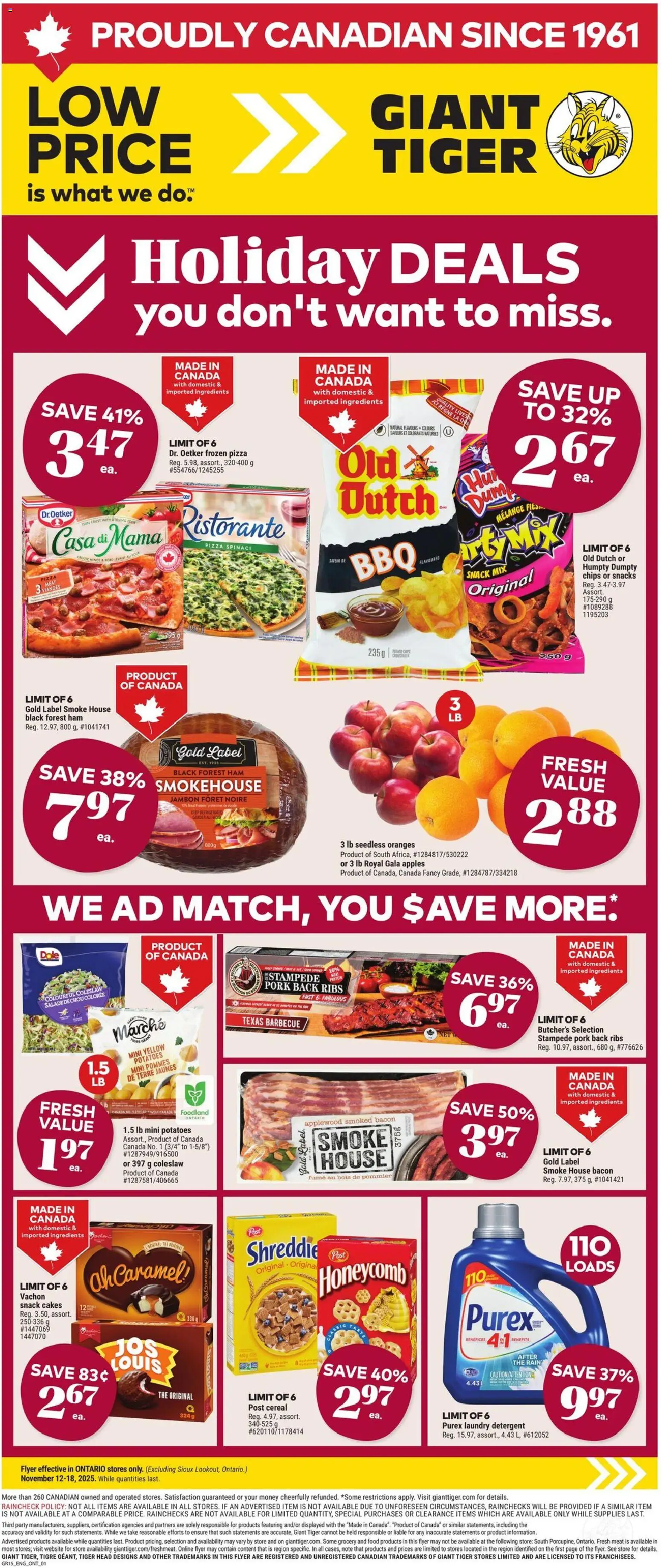 Preview of leaflet Weekly Flyer from shop Giant Tiger is valid from Nov 12, 2025