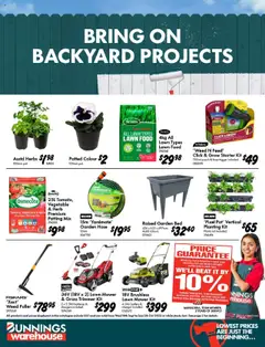Preview of catalogue Catalogue from shop Bunnings Warehouse valid 10/09/2025
