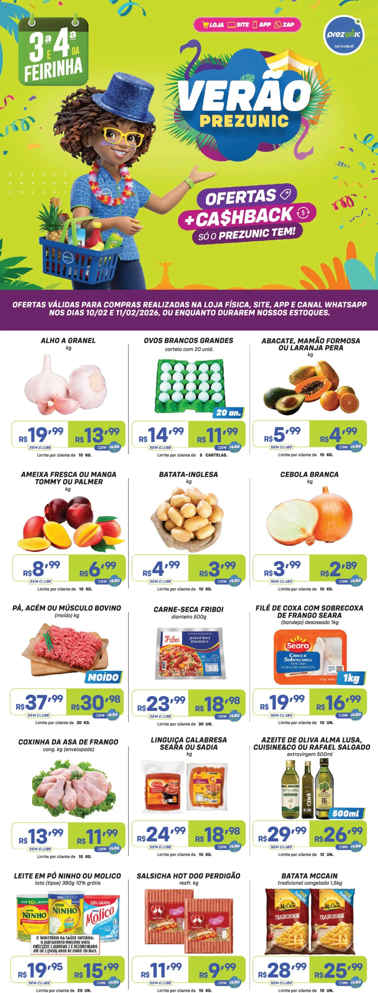 Pré-Visualização do folheto "Encarte" da loja Prezunic válido a partir de 10/02/2026
