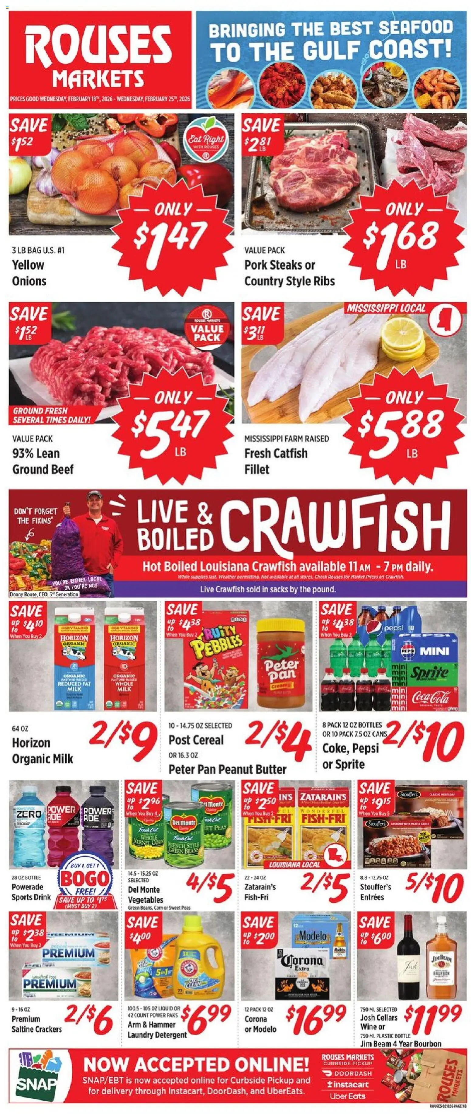 Ad Preview of Rouses Weekly Ad - LA from 02/18/2026