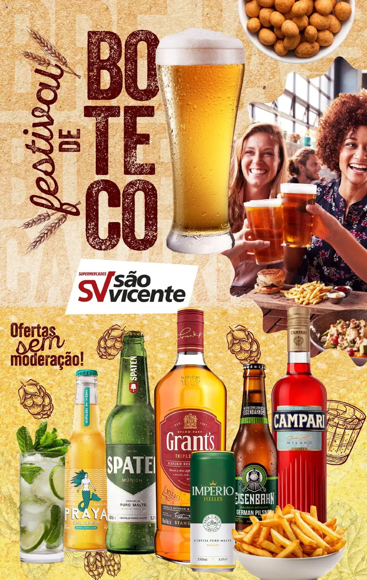 Supermercados São Vicente folheto "Ofertas Festival de Boteco" válido a partir de 17/09/2025 - número de página 1