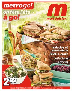 Preview of leaflet Metro Go from shop Metro is valid from Jul 31, 2025