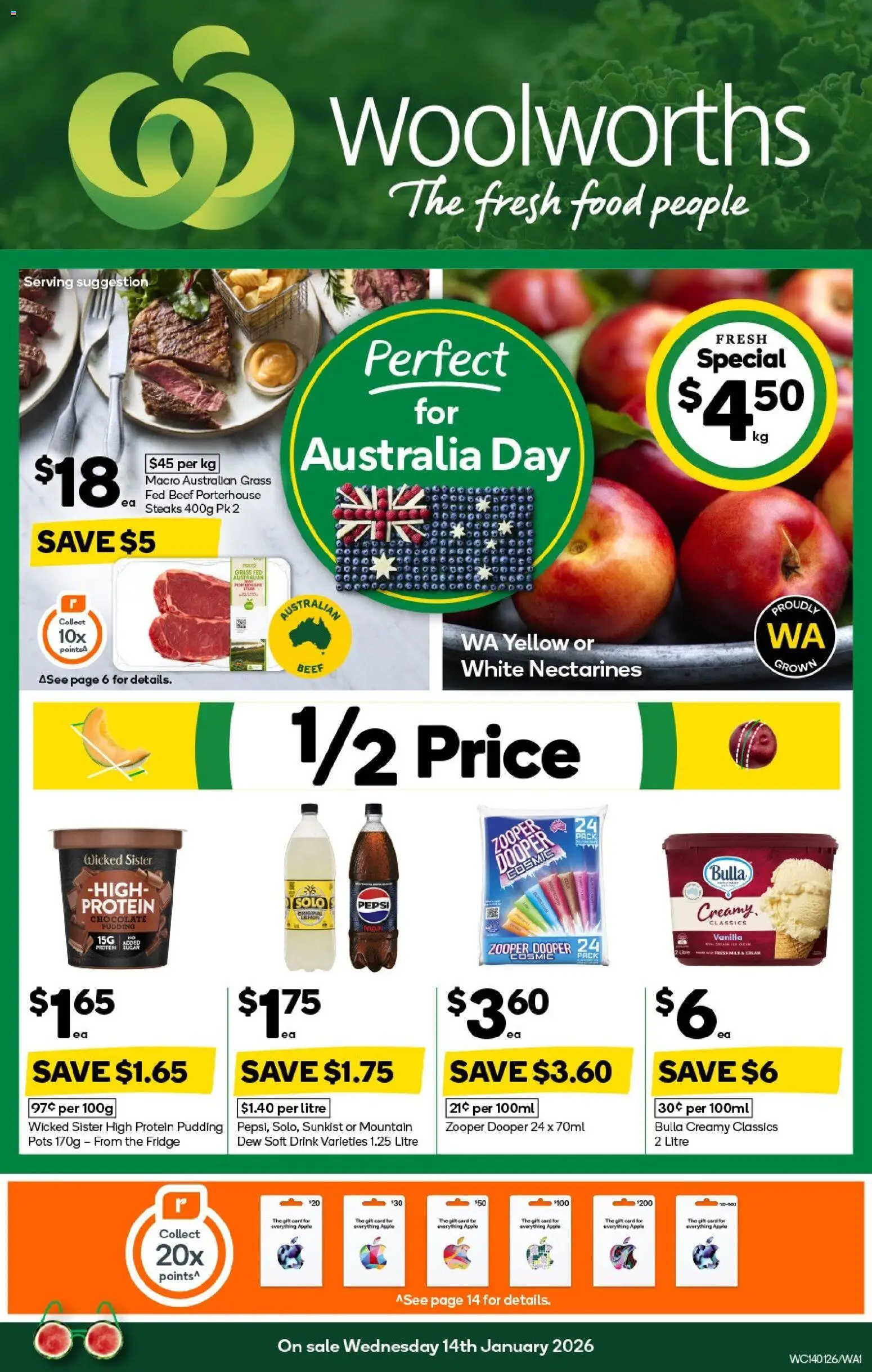 Preview of catalogue Weekly Specials Catalogue PT Hedland from shop Woolworths valid 14/01/2026