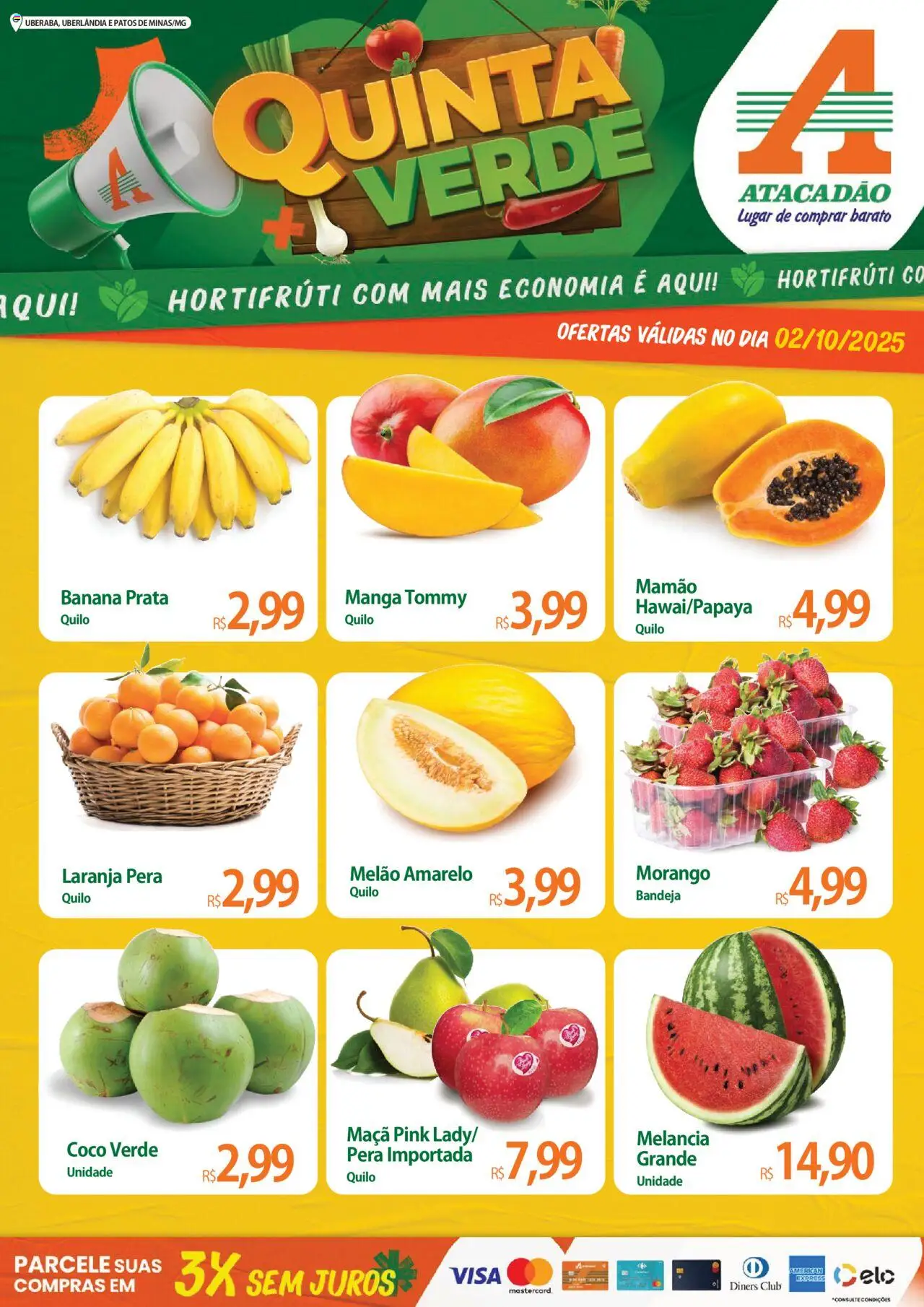 Atacadão folheto "Ofertas - MG" válido a partir de 02/10/2025 - número de página 1