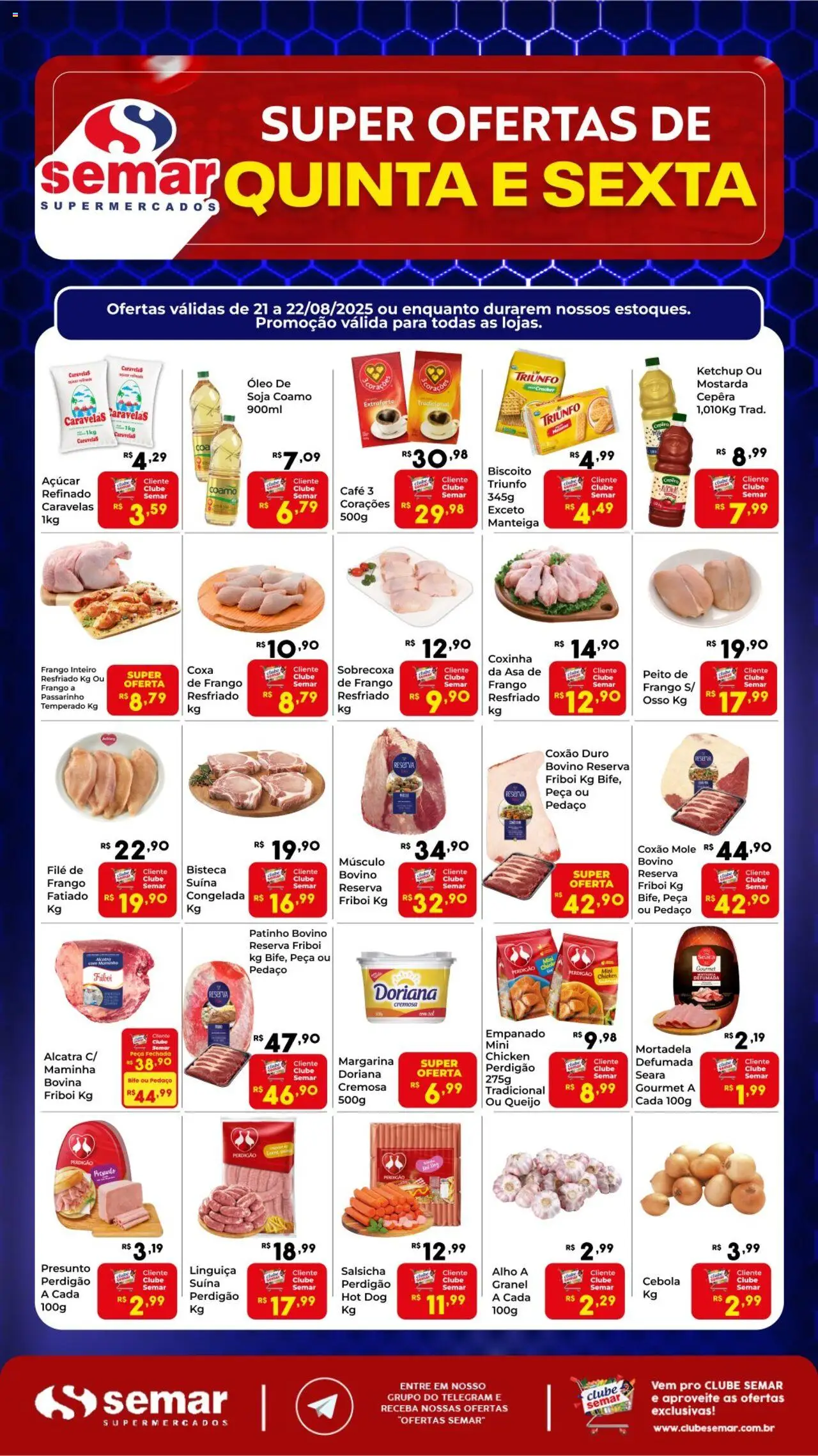 Semar Supermercado folheto "Ofertas Quinta e Sexta" válido a partir de 21/08/2025 - número de página 1