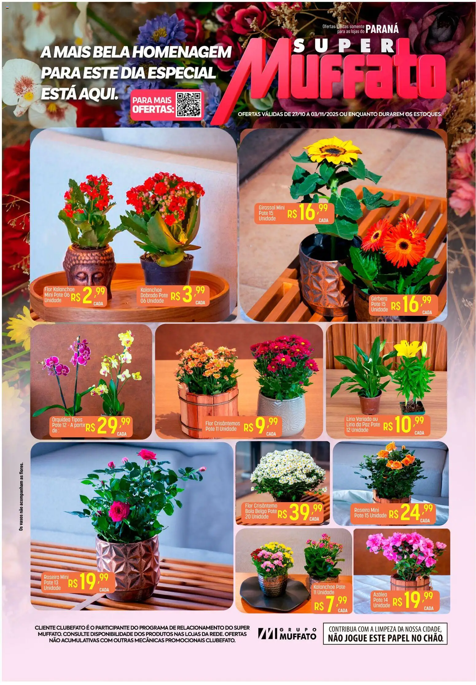 Super Muffato folheto "Ofertas Flores" válido a partir de 27/10/2025 - número de página 1