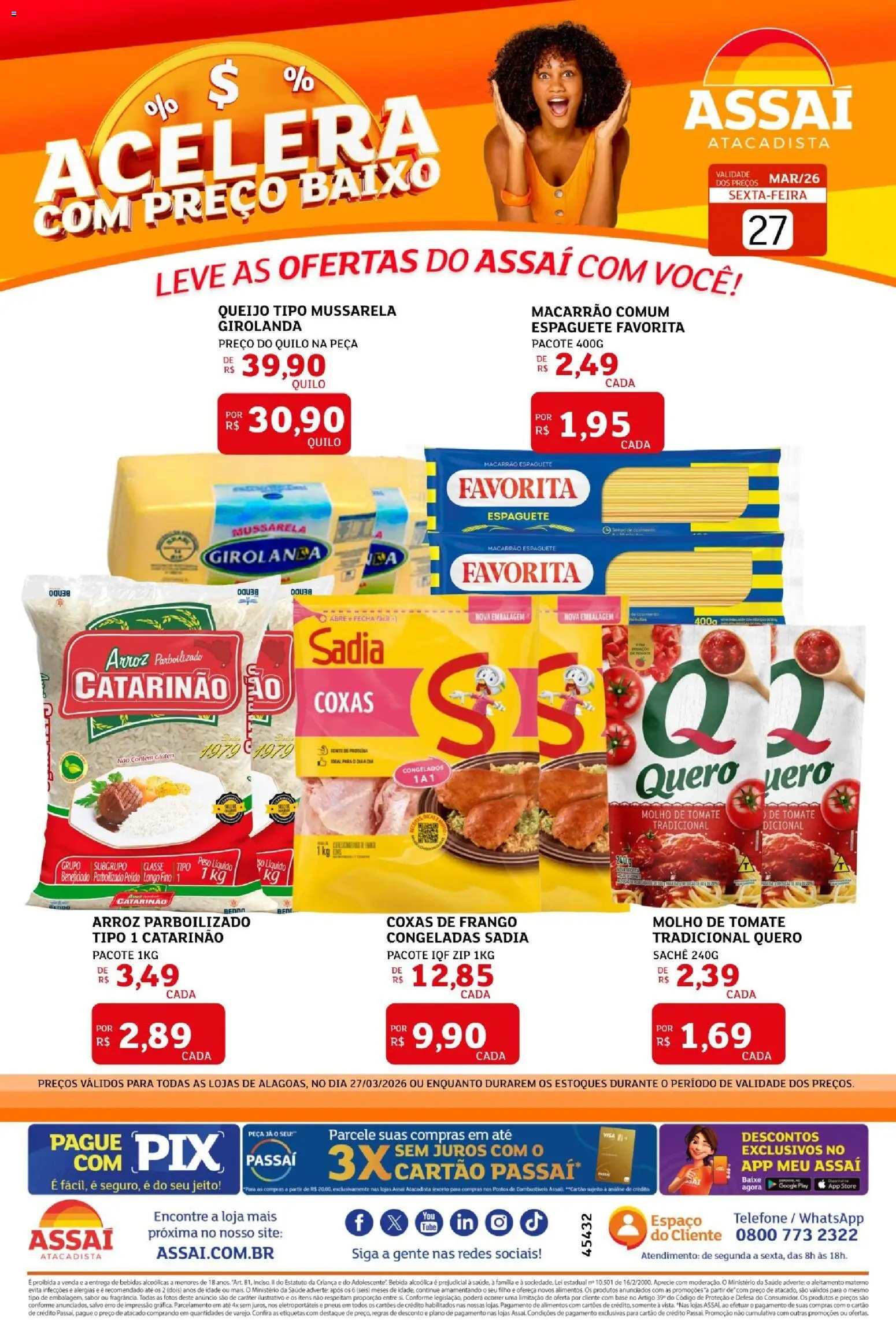 Pré-Visualização do folheto "Assaí Atacadista ofertas - AL" da loja Assaí Atacadista válido a partir de 27/03/2026