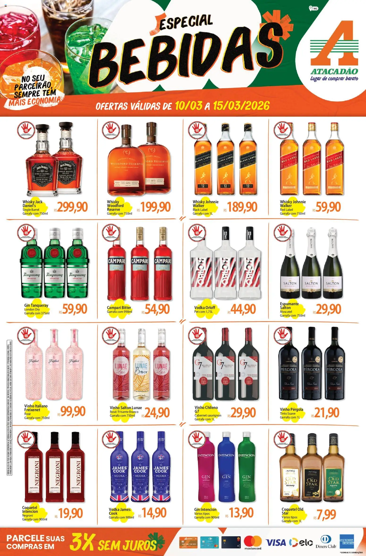 Pré-Visualização do folheto "Atacadão ofertas - MG" da loja Atacadão válido a partir de 10/03/2026
