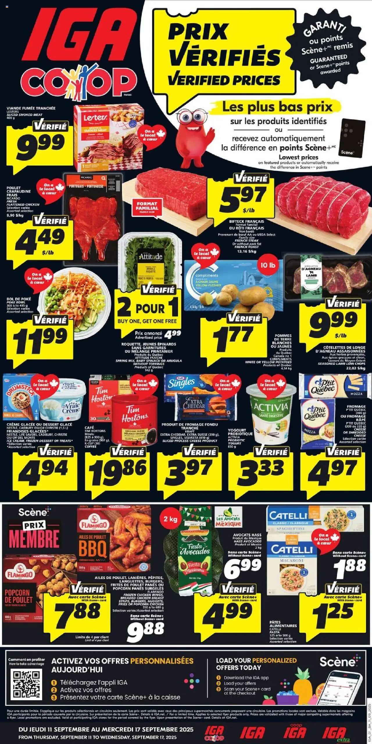 IGA flyer valid from Sep 11, 2025 - page number 1