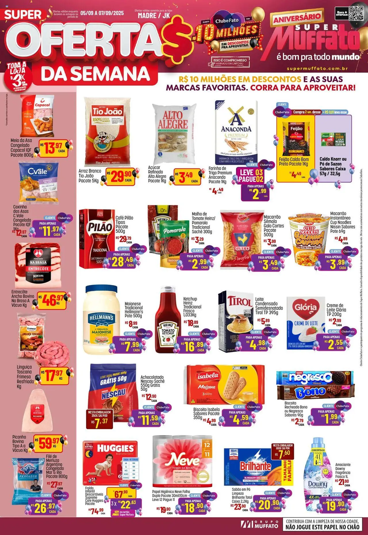Super Muffato folheto "Ofertas da semana" válido a partir de 05/09/2025 - número de página 1