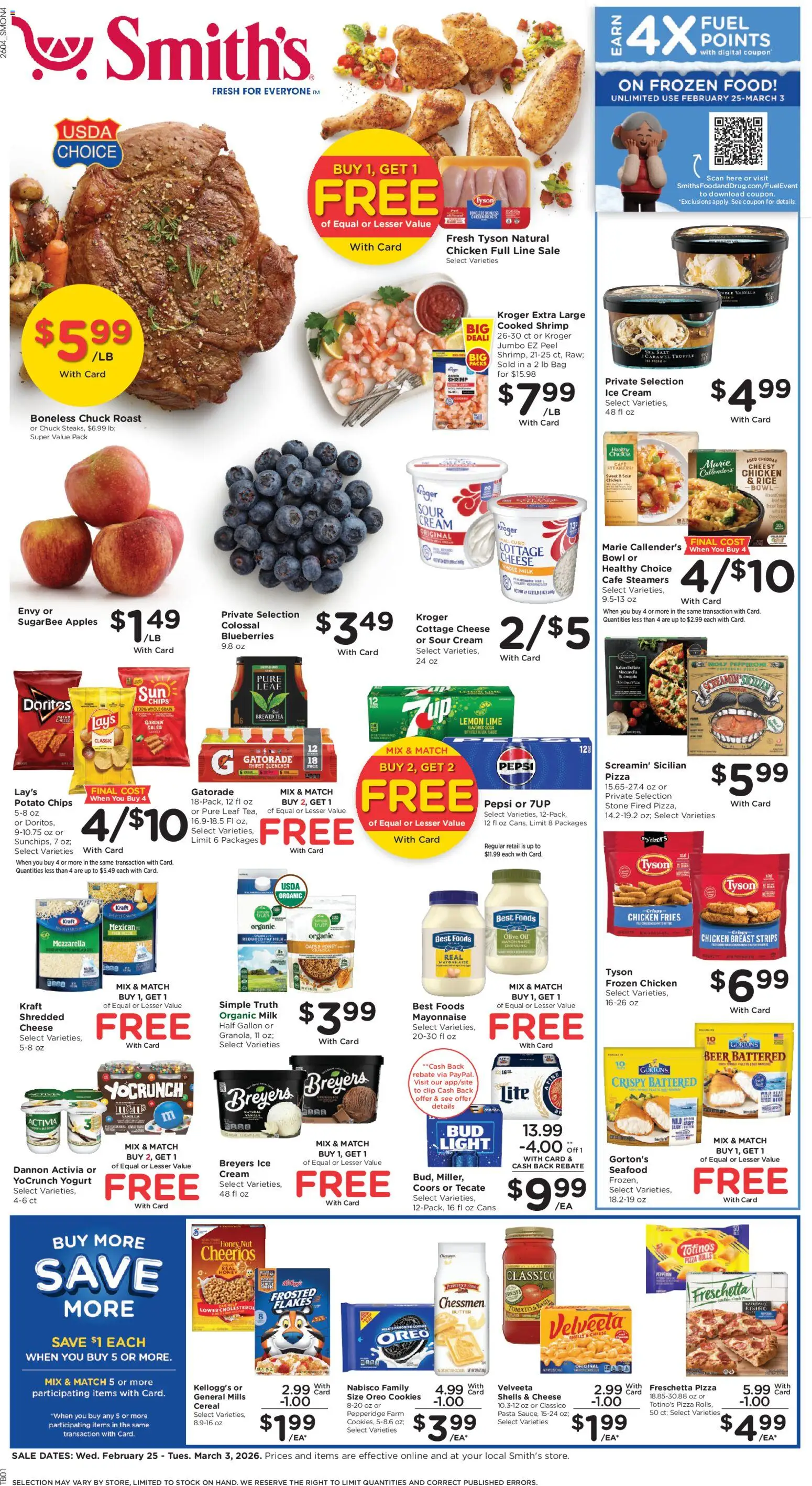 Ad Preview of Smith's Weekly Ad from 02/25/2026