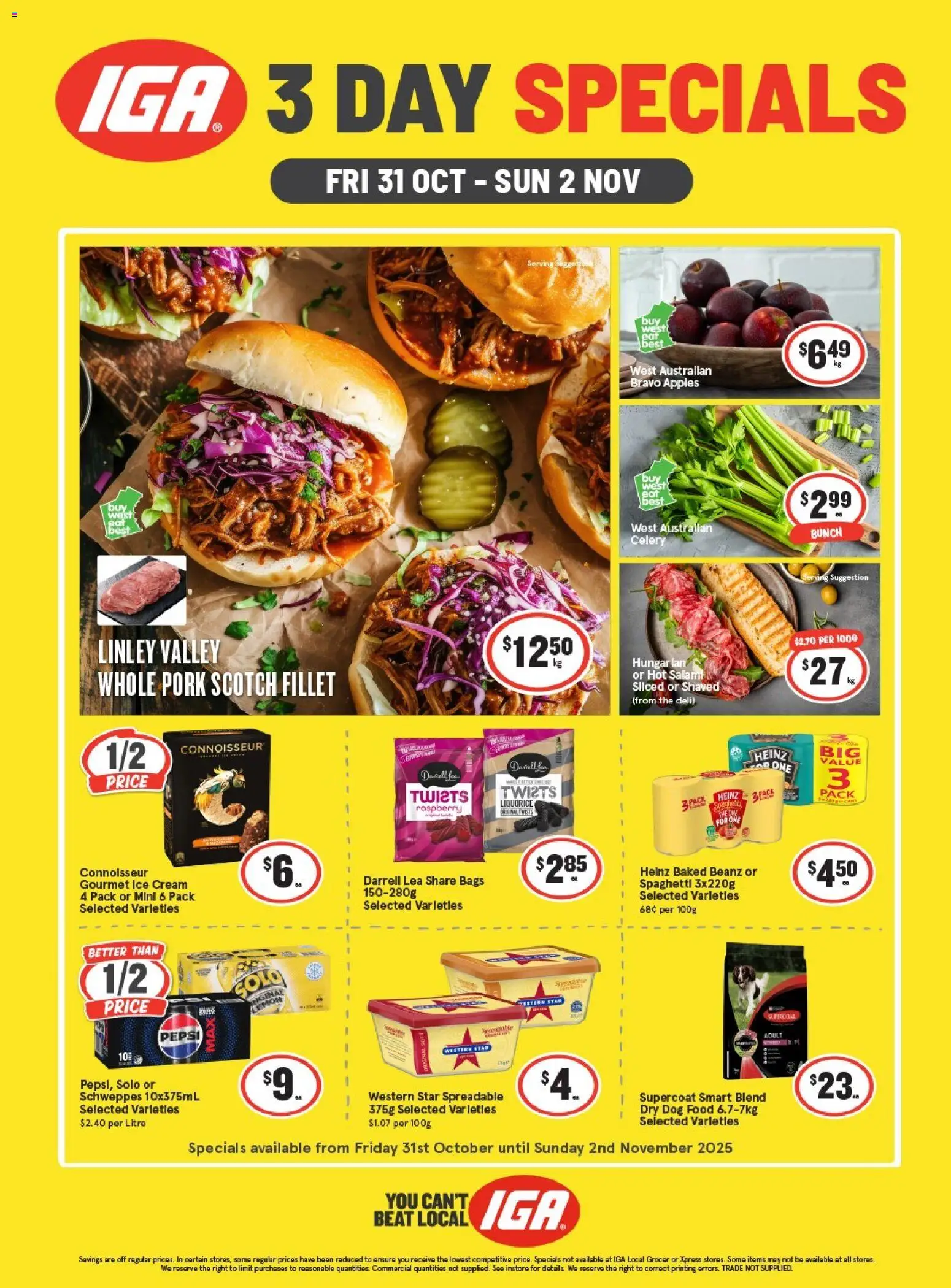 Preview of catalogue Weekend Specials from shop IGA valid 29/10/2025