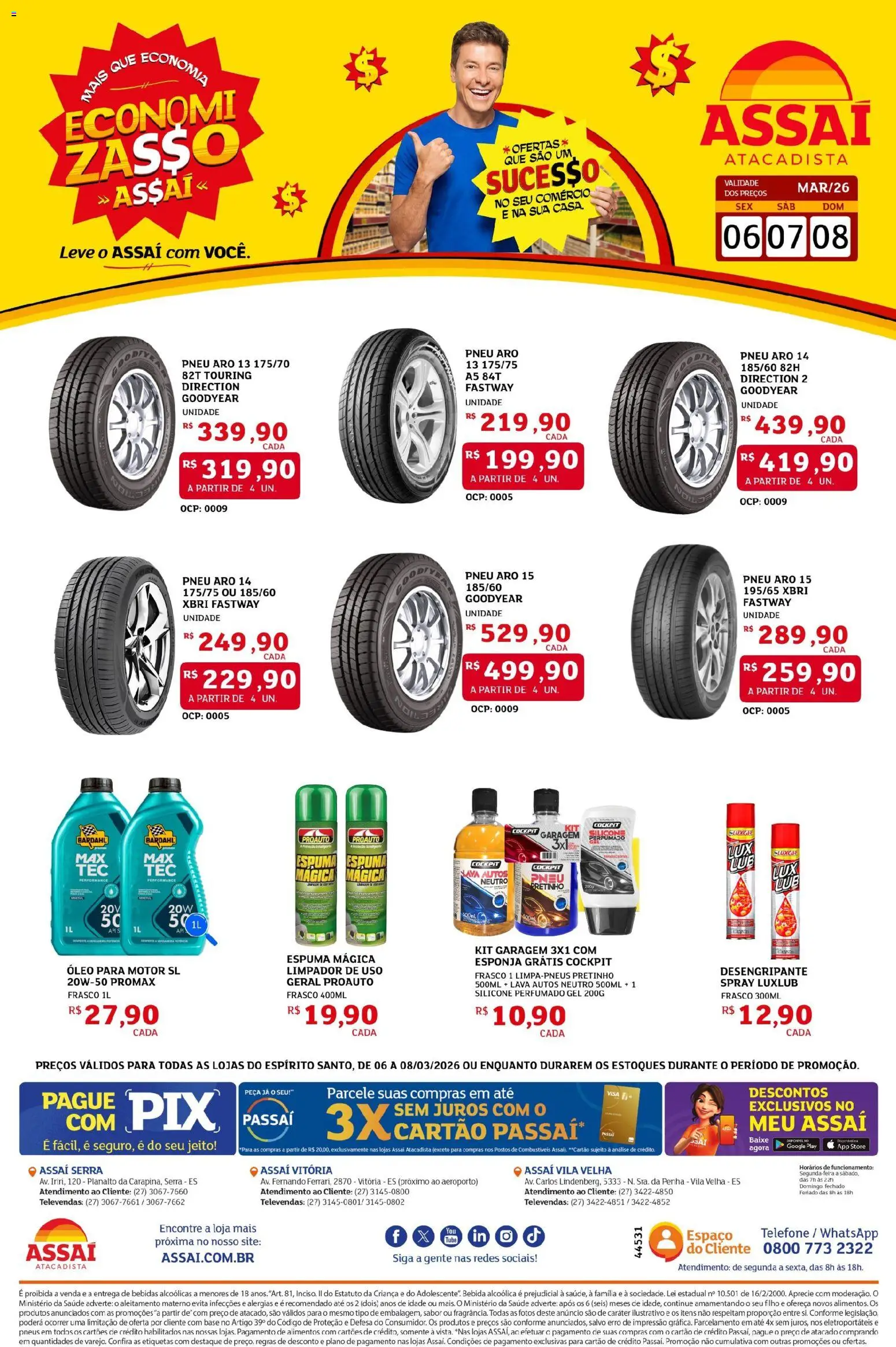 Pré-Visualização do folheto "Assaí Atacadista ofertas - ES" da loja Assaí Atacadista válido a partir de 06/03/2026